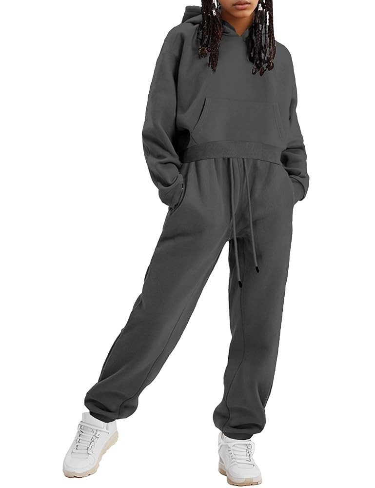 Girls Clothes 2 Piece Clothing Sets Crop Tops Hoodie Long Sleeve Sweatshirts and Pants Fall Winte... | Amazon (US)