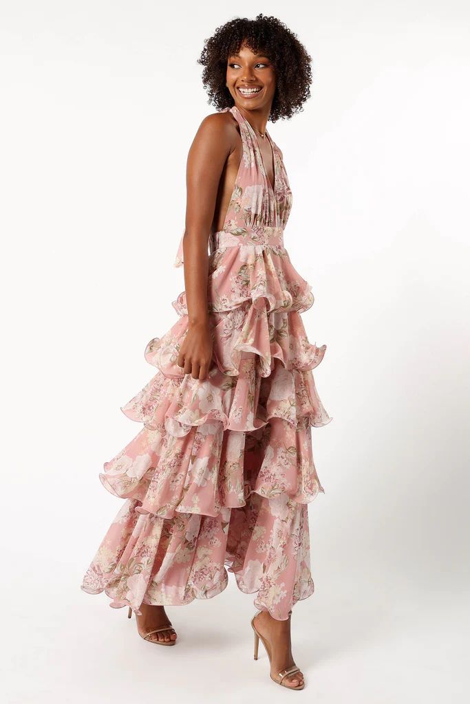 Bouquet Halterneck Maxi Dress - Pink | Petal & Pup (US)