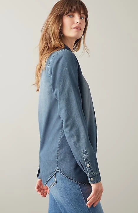 One-Pocket Button-Front Shirt | J. Jill