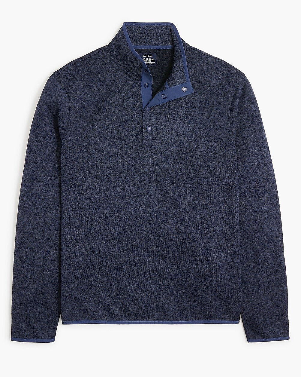 Marled fleece half-snap pullover | J.Crew Factory