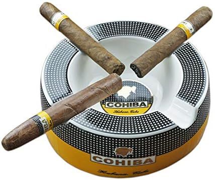 Cigar Outdoor Ashtrays for Patio Big Ashtrays for 8" Round Cigarettes Large Rest Cigars Ashtray f... | Amazon (US)