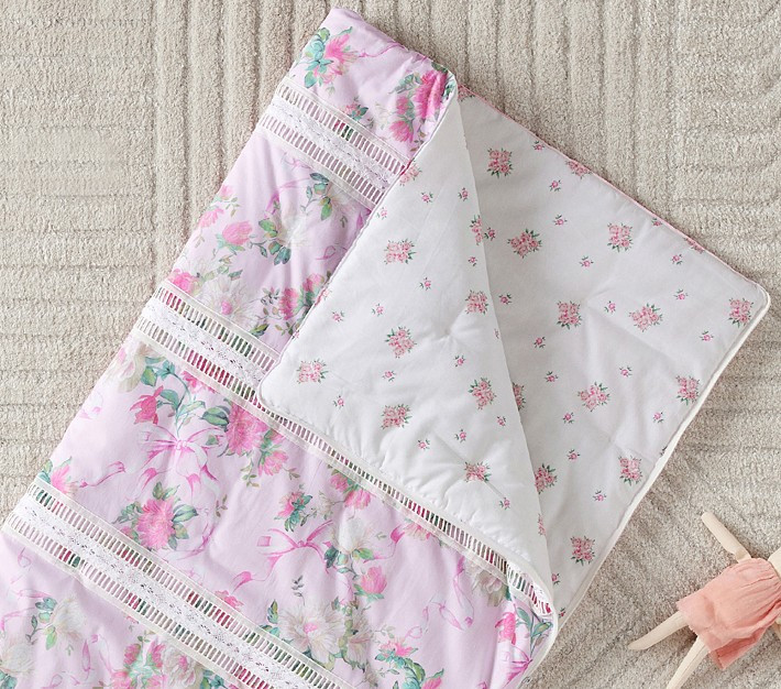 LoveShackFancy Cabbage Rose Sleeping Bag | Pottery Barn Kids