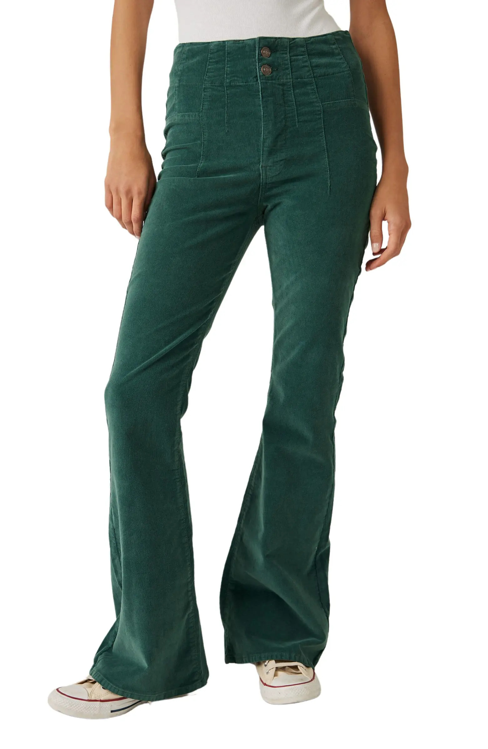 Jayde Seamed Corduroy Flare Pants | Nordstrom Rack