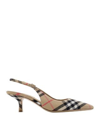 Women's Check Dame Slingback Pumps | Bloomingdale's (US)