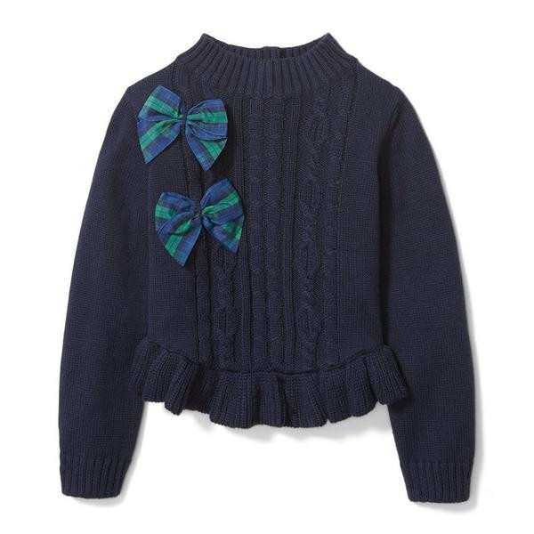 Peplum Bow Sweater | Janie and Jack