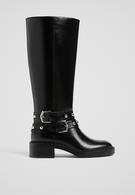 Flat double buckle boots | Stradivarius (UK)