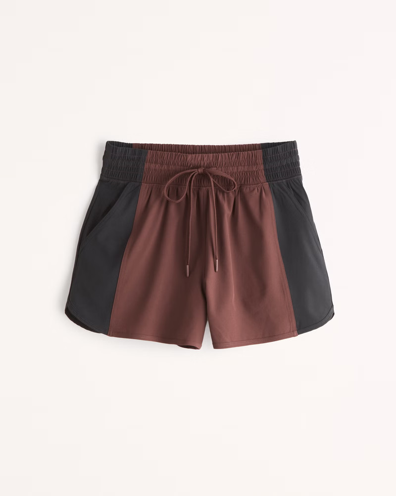YPB motionTEK High Rise Lined Workout Short | Abercrombie & Fitch (US)