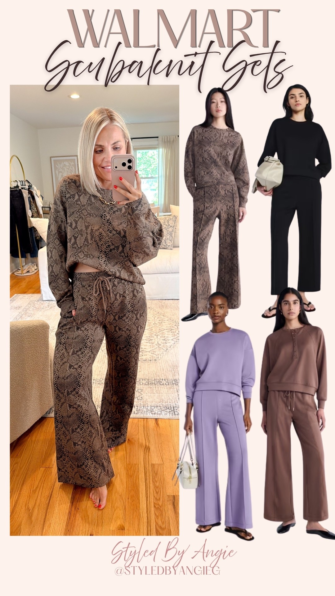 Okay, these Walmart ScubaKnit sets are actually so good 👀🤎 I love an outfit that’s comfy but still looks put together. These are perfect for errands, travel days, or just lounging around.



Walmart ScubaKnit sets, Walmart matching sets, Walmart fashion finds, affordable matching sets, cozy outfits, casual outfit ideas