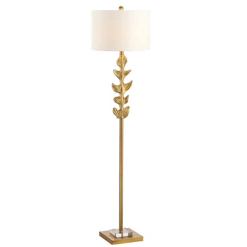 Burson 61.5'' Gold Leaf Traditional Floor Lamp | Wayfair North America