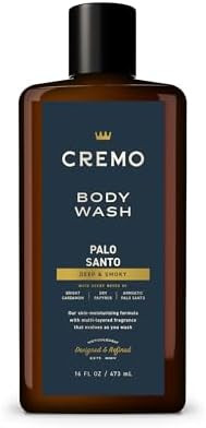 Cremo Body Wash Men, Notes of Bright Cardamom, Dry Papyrus and Aromatic Palo Santo, 16 Fl Oz | Amazon (US)