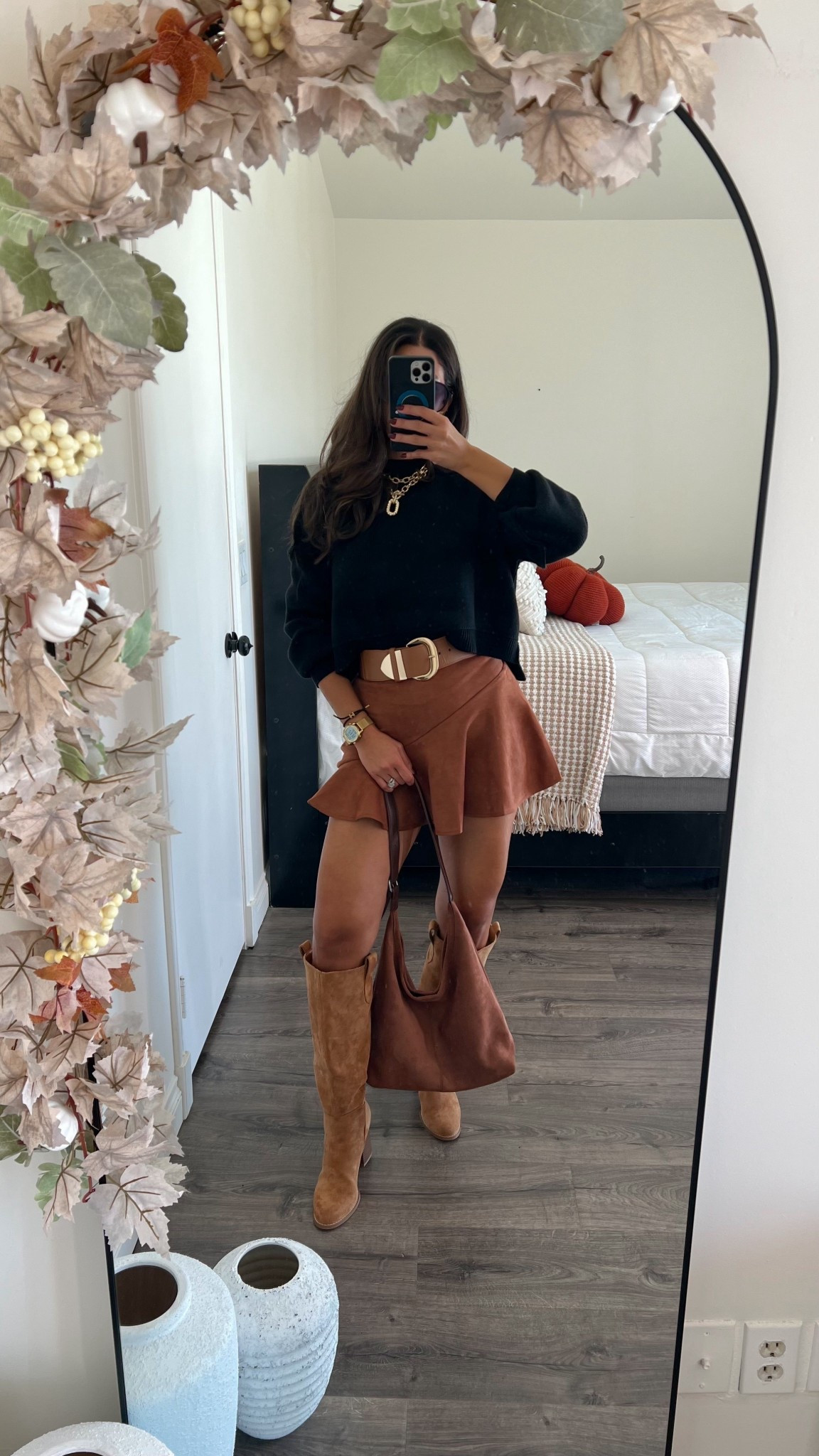 Loveee this look! Sweater and skirt size small. Wear it for Thanksgiving 

#LTKStyleTip #LTKSeasonal #LTKFindsUnder50