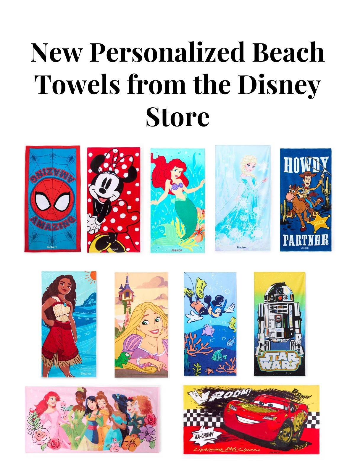 New personalized beach towels from the Disney Store

#LTKKids #LTKHome #LTKTravel