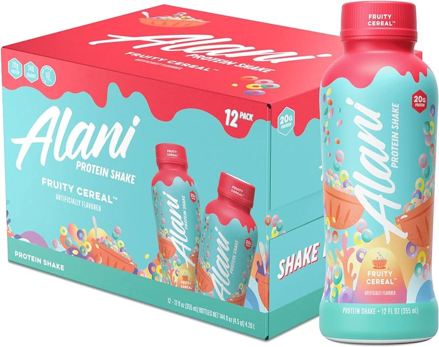 Alani Nu Protein Shake, Ready to Drink, Naturally Flavored, Gluten Free, Only 140 Calories with 2... | Amazon (US)