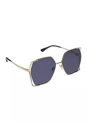 DIFF Eyewear Women's Donna IV Gold/Midnight Sunglasses | Belk