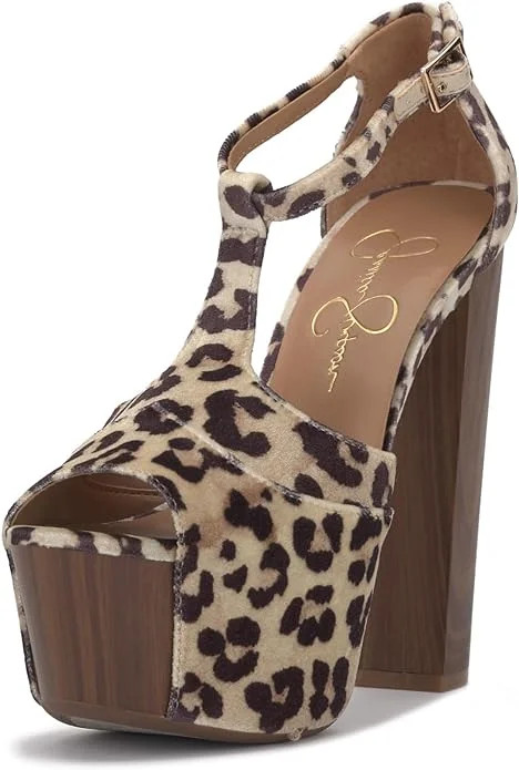 Jessica Simpson Dany Women's Peep Toe Heeled Platform Sandals Pumps | Walmart (US)