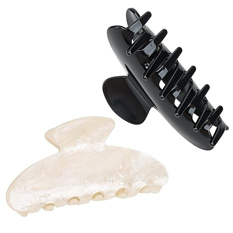 2 Pack Hair Claw Clips for Women Acrylic Claw Clips for Thick Hair Non-slip Clip for Hair Large C... | Amazon (US)