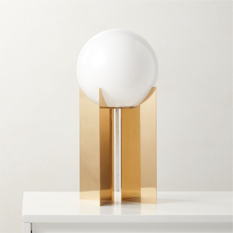 Aurellia Polished Brass Table Lamp | CB2 | CB2