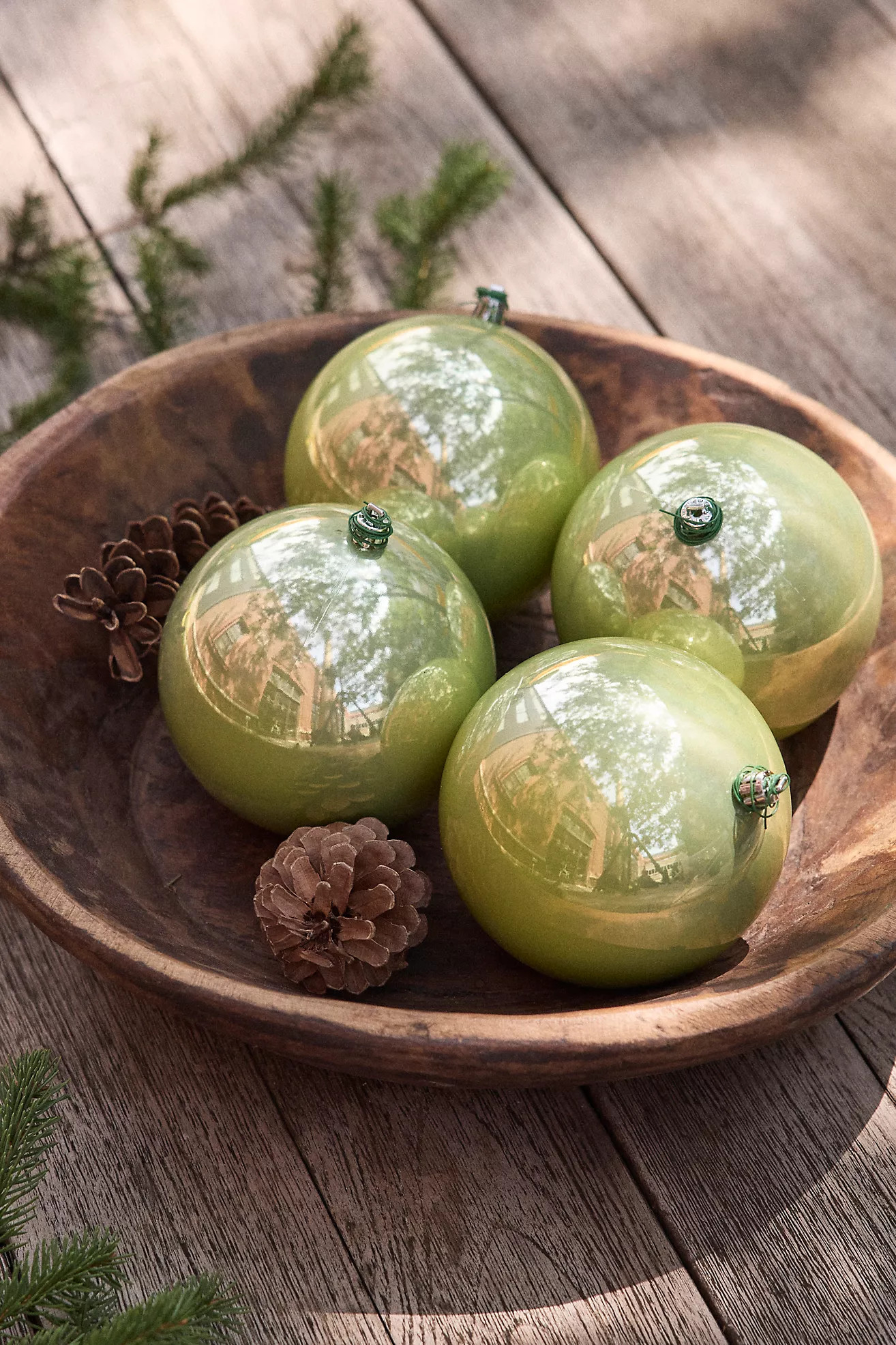 Pearlescent Shatterproof Ornaments, Set of 4 | Anthropologie (US)