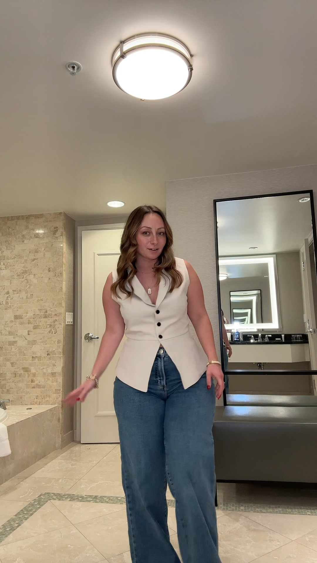 First time wearing this vest and I’m loving it as a fall transitional outfit to just elevate the look 

#LTKootd #LTKSeasonal #LTKMidsize