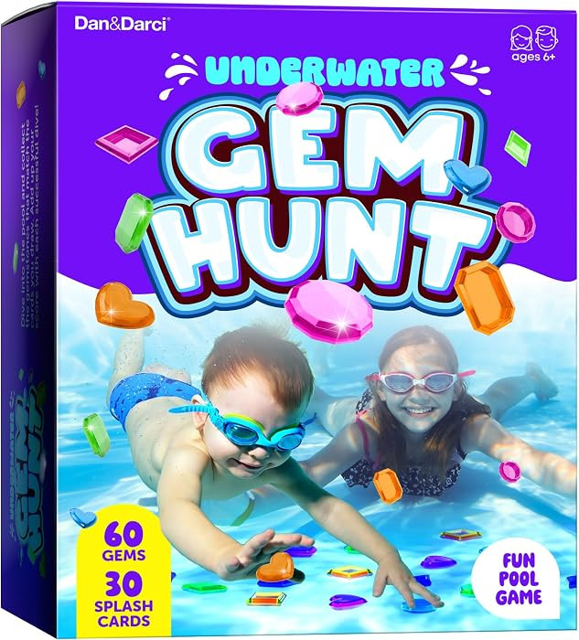 Dan&Darci Pool Gem Hunt Diving Game for Kids - Pools Toys for Kid Ages 6 7 8 9 10 11 12 Year Old ... | Amazon (US)