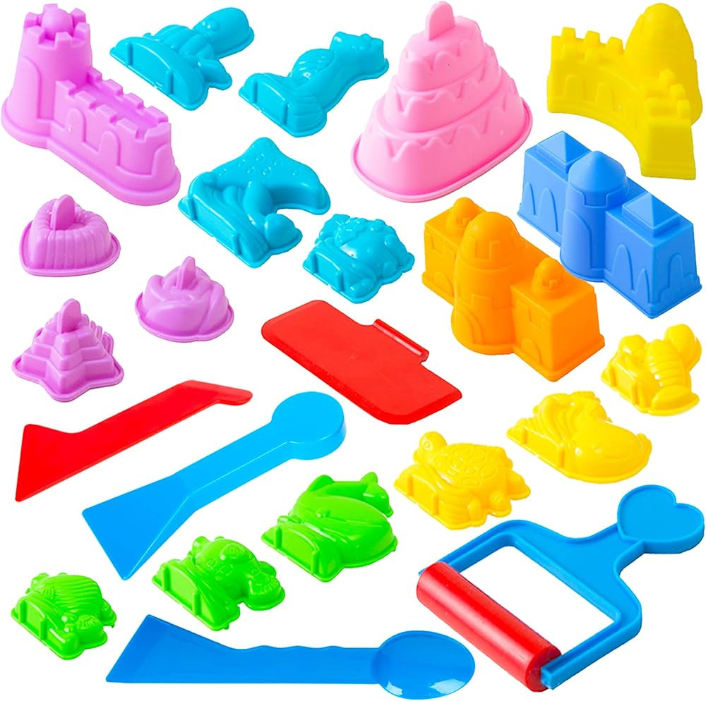 USA Toyz Sand Molds Beach Toys for Kids - 23pk Sand Castle Building Kit Sandbox Toys for Toddlers... | Amazon (US)