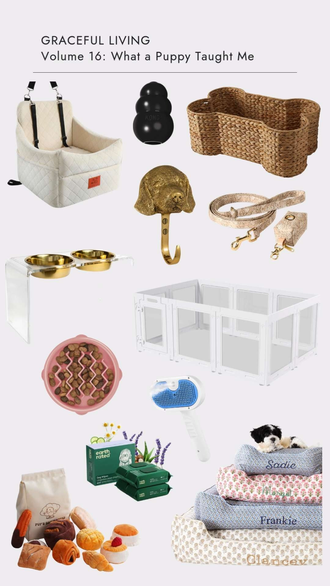 In Graceful Living Volume 16, Christina talks about how bringing home a puppy forced her to take a very honest look at how she actually spends her time—not how she plans to spend it, not how she thinks she spends it, but how her days truly unfold.

Here is a collection of Brie's favorite things! 

 #LTKdayinmylife #LTKHome