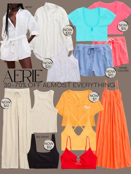 Our  AERIE finds from yesterday! 
30-70% off almost everything, $12 swim and more!⭐️

Summer dress. Swimsuit. Vacation outfit. Pool outfit. Cover up. Summer outfit. Shorts. Dress. Summer style. Tween. 

#LTKStyleTip #LTKSaleAlert #LTKFindsUnder50