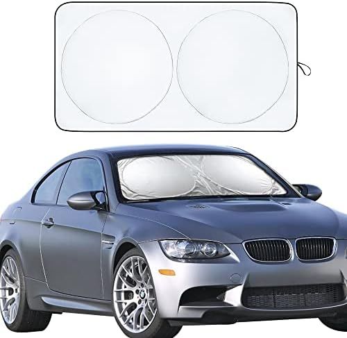 EcoNour Car Windshield Sun Shade with Storage Pouch | Durable 240T Material Car Sun Visor for UV ... | Amazon (US)
