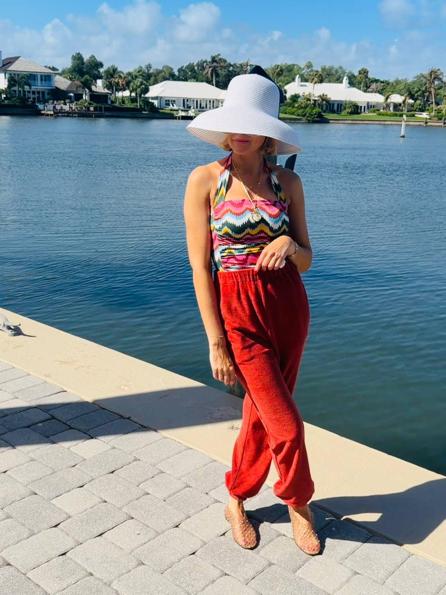 Wearing a size 2 in bathing suit 

#LTKOver40 #LTKootd #LTKSwim