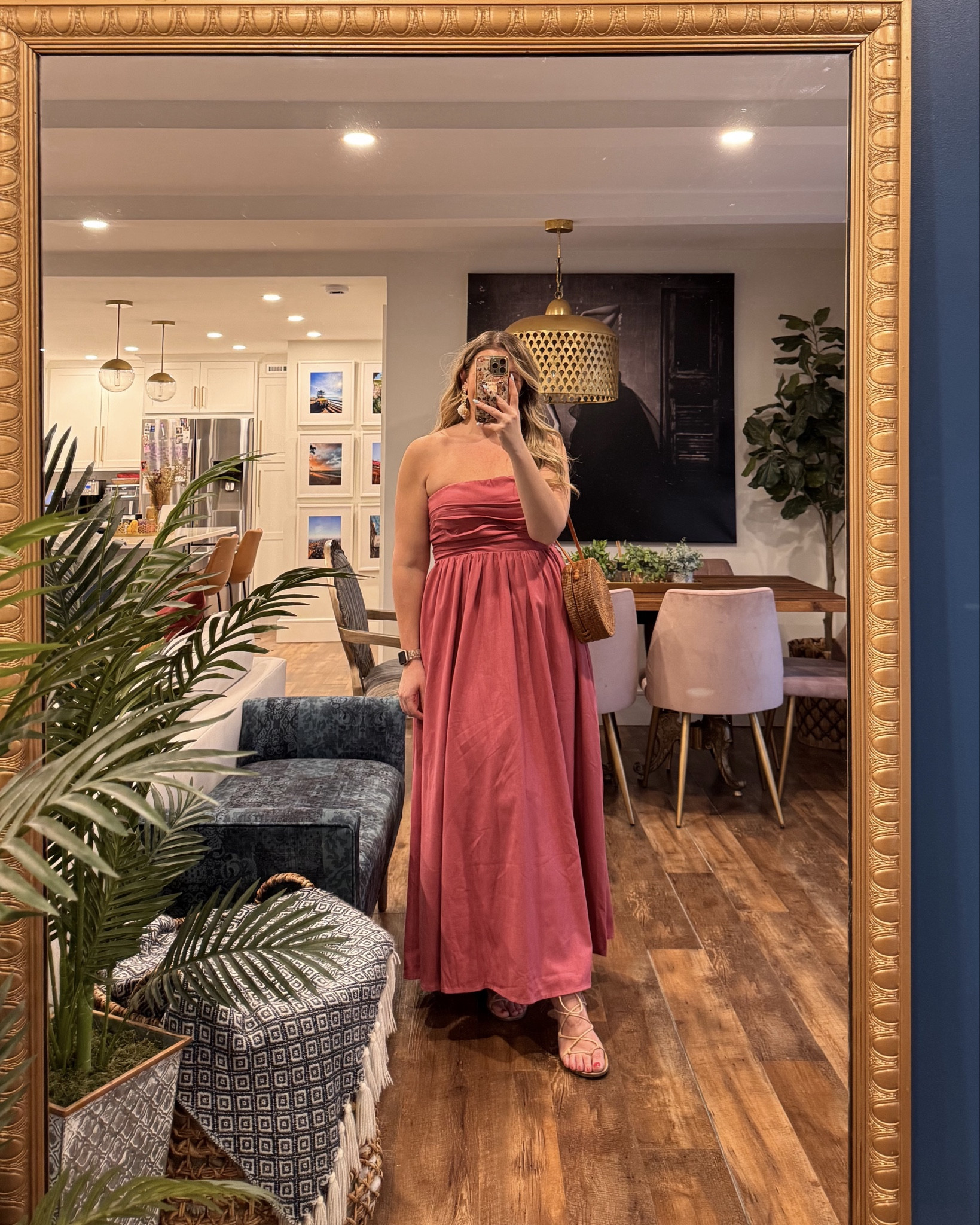 Pink maxi vacation dress wearing a size medium. Vacation outfits beach, resort wear 2026, travel outfits, midsize swimwear

#LTKTravel #LTKMidsize #LTKootd