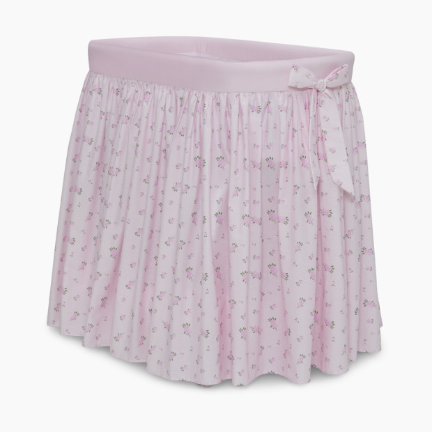 Delta Children Flora Gliding Bassinet in Pink Roses | 100% Cotton | Babylist
