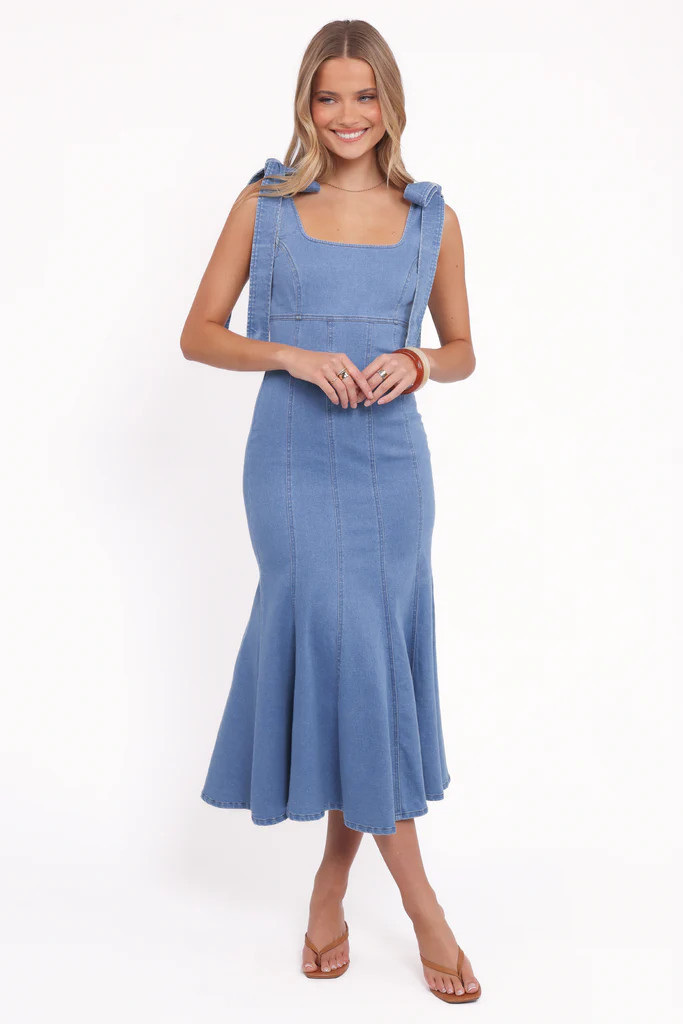 Eugenia Midi Dress - Indigo Denim | Petal & Pup (US)
