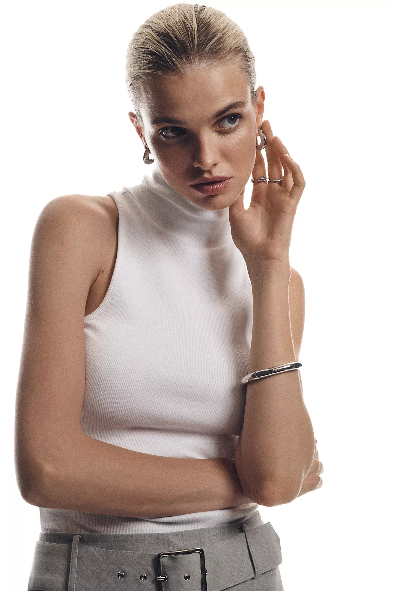 Maeve Halter Turtleneck Tank | Anthropologie (US)