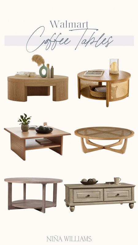 Walmart coffee tables! Neutral coffee tables - rattan coffee table - better homes and garden coffee table

#LTKHome