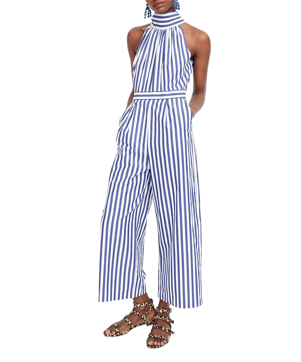 J.Crew Women's Jumpsuits LIGHTHOUSE - Lighthouse Stripe Hallelujah Halter Jumpsuit | Zulily
