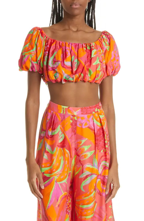 FARM Rio Fruit Brush Crop Top at Nordstrom, Size Small | Nordstrom