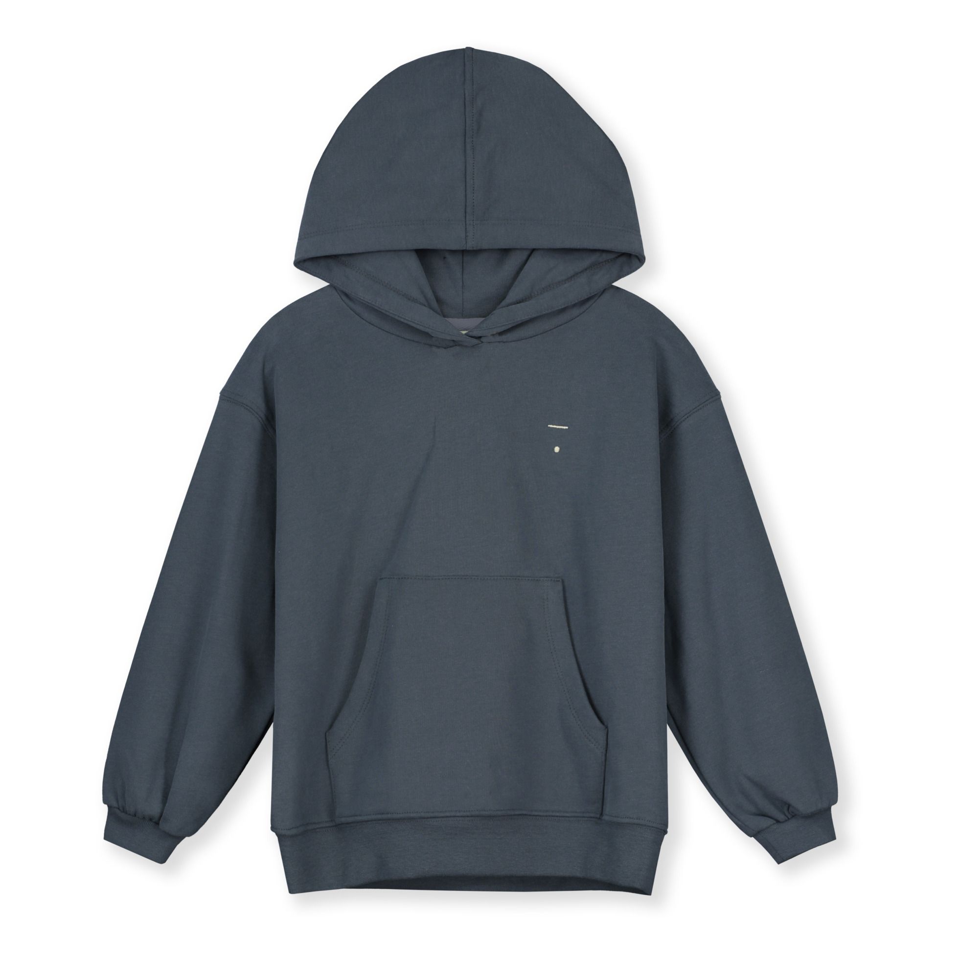 Organic Cotton Hoodie | Grey blue | Smallable