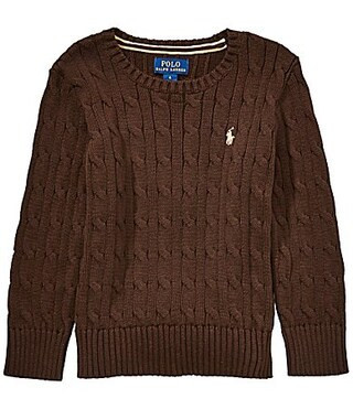 Polo Ralph Lauren Little Boys Long-Sleeve Cable-Knit Sweater - 4 | Dillard's