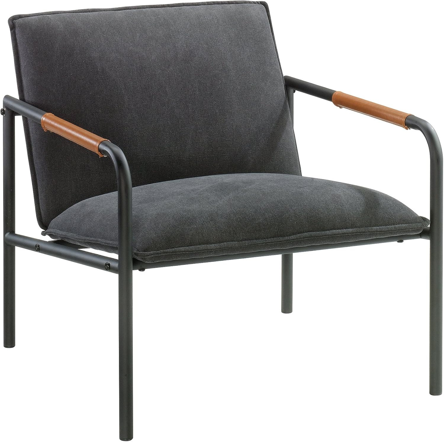 Sauder Boulevard Cafe Metal Lounge Chair, Charcoal Gray finish | Amazon (US)