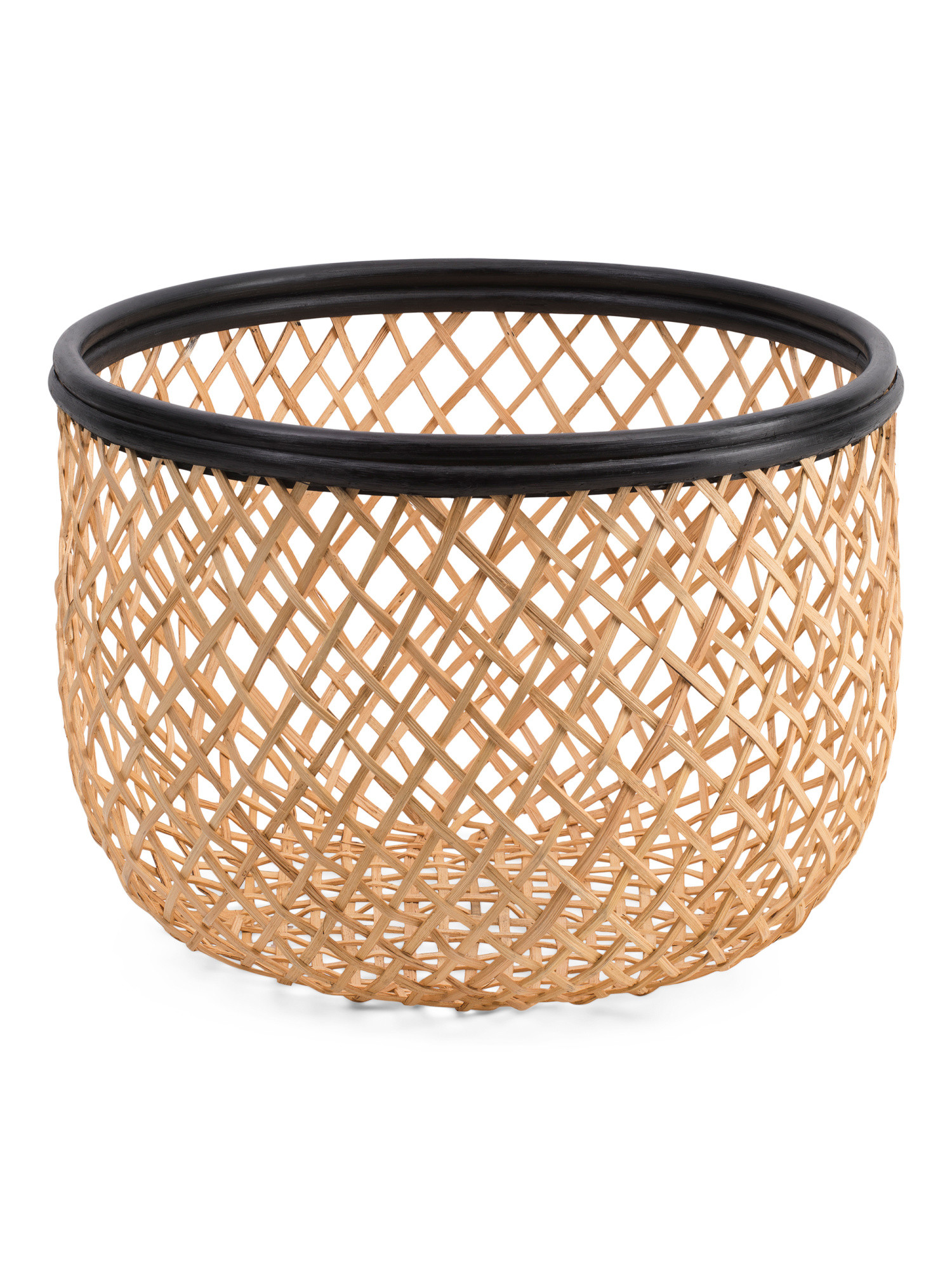 Large Woven Round Belly Basket | TJ Maxx