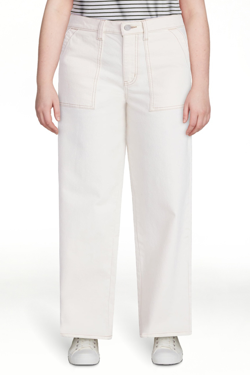 Time and Tru Women's Wide Leg Utility Trousers, 31" Inseam, Sizes 0-20 | Walmart (US)