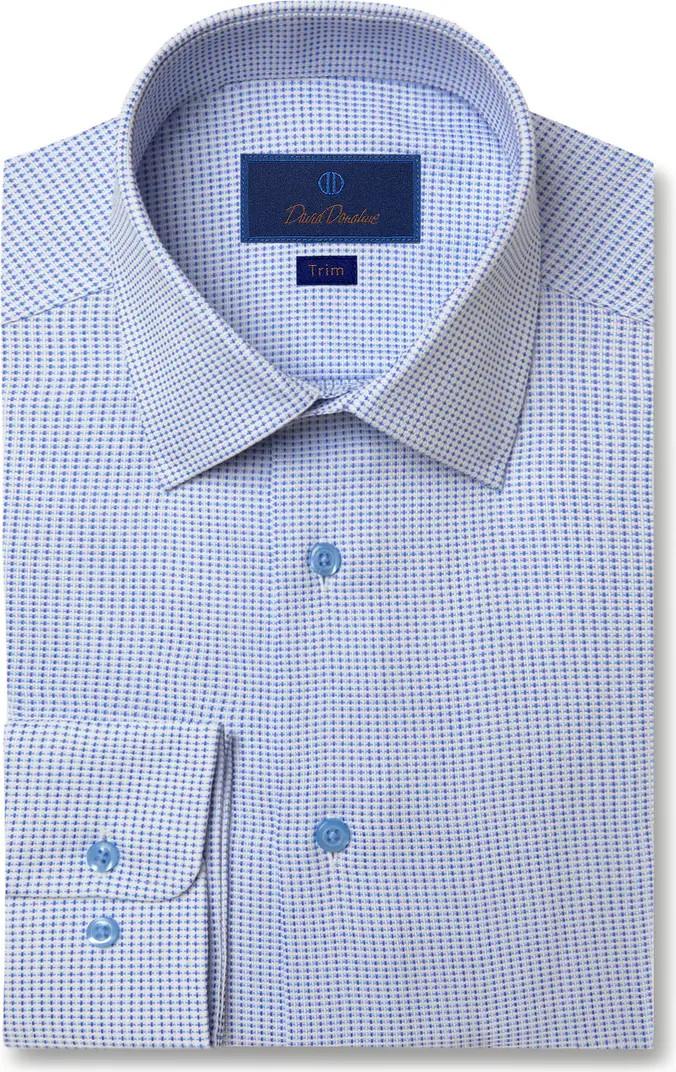 Trim Fit Micro Dobby Dress Shirt | Nordstrom