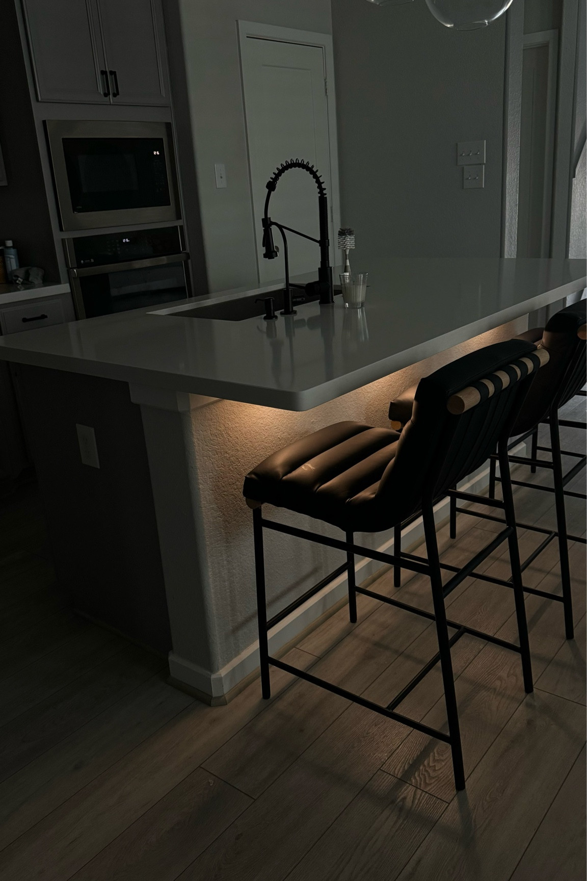 Motion sensor Accent lights added to my bar area! (They're battery operated and removable) 

#LTKhome #LTKsalealert #LTKfamily