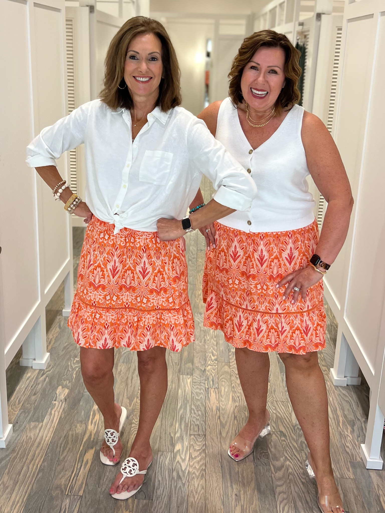 Linen Skirt M & L
Linen Shirt - Medium 
Sweater Tank - Large

#LTKFind #LTKsalealert #LTKstyletip