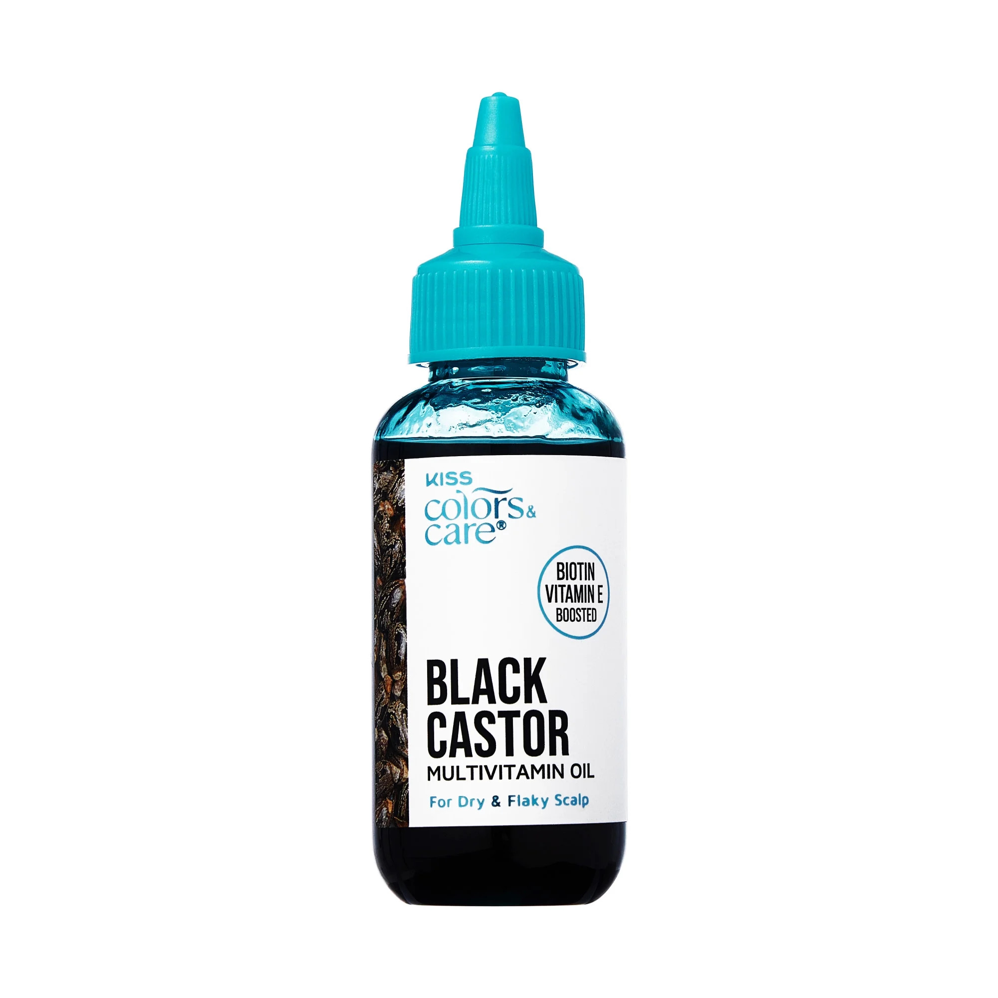 KISS Colors & Care Multivitamin Oil for Hair & Skincare, Black Castor, 2.5 Oz. | Walmart (US)