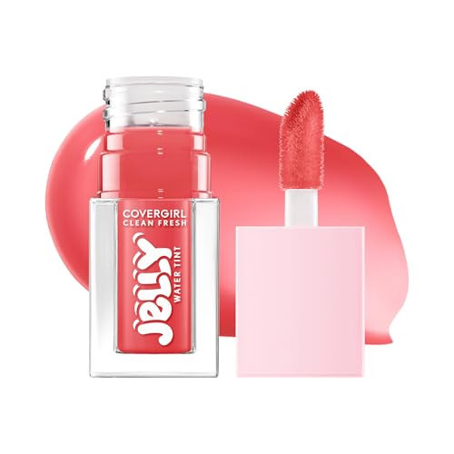 COVERGIRL Clean Fresh Jelly Water Tint, Lip & Cheek Tint, Transfer-Proof, Hydrating - 30 Watermelon Splash (Cool Pink) | Amazon (US)