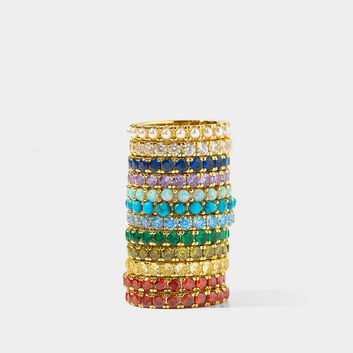 Build Your Own Birthstone Ring Stack: Stack of 2 | Allie + Bess