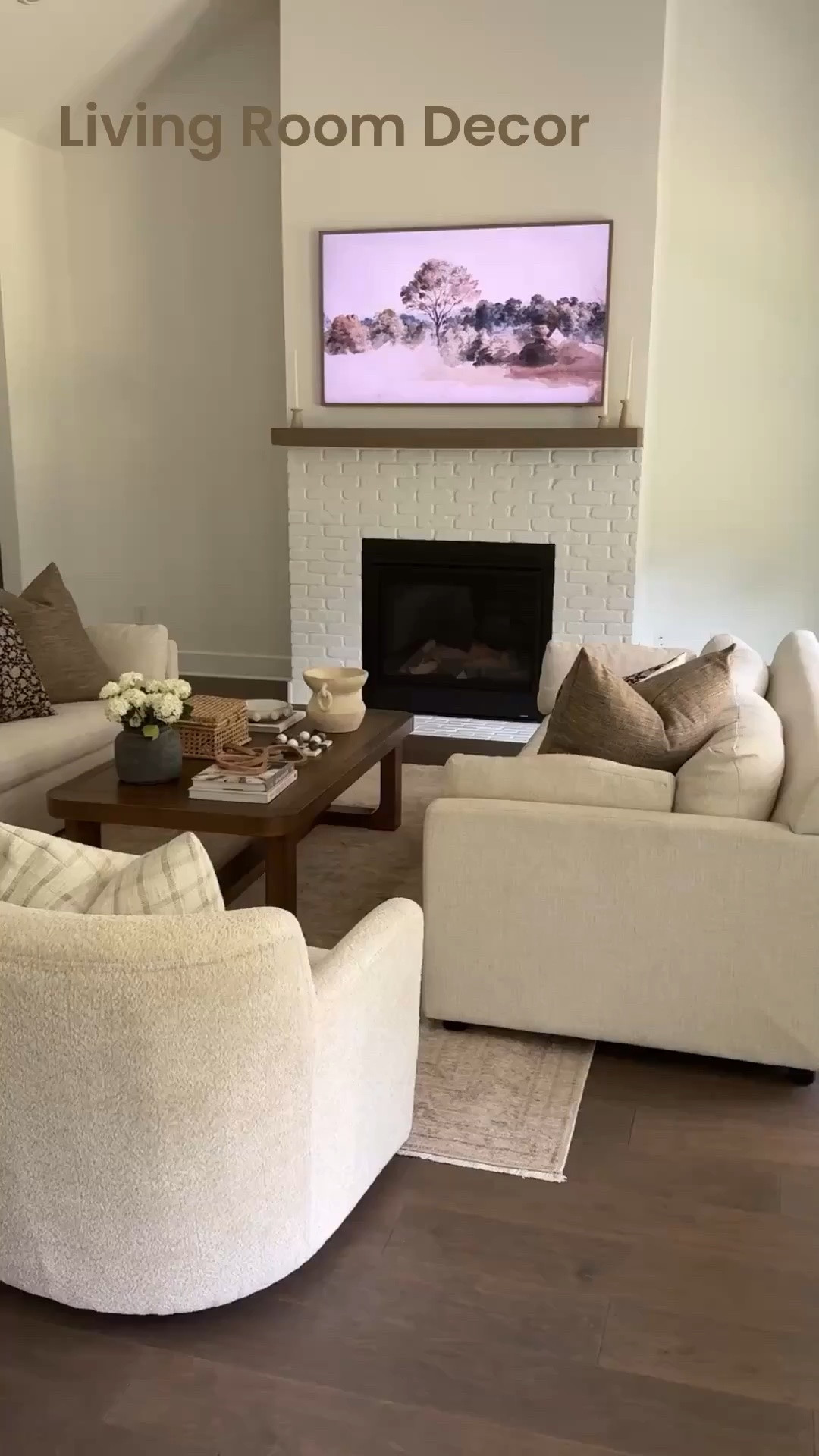 Living room decor ideas! Neutral living room, swivel chairs, neutral decor, home decor, living room rug, affordable coffee table #home

#LTKHome #LTKSaleAlert #LTKSeasonal