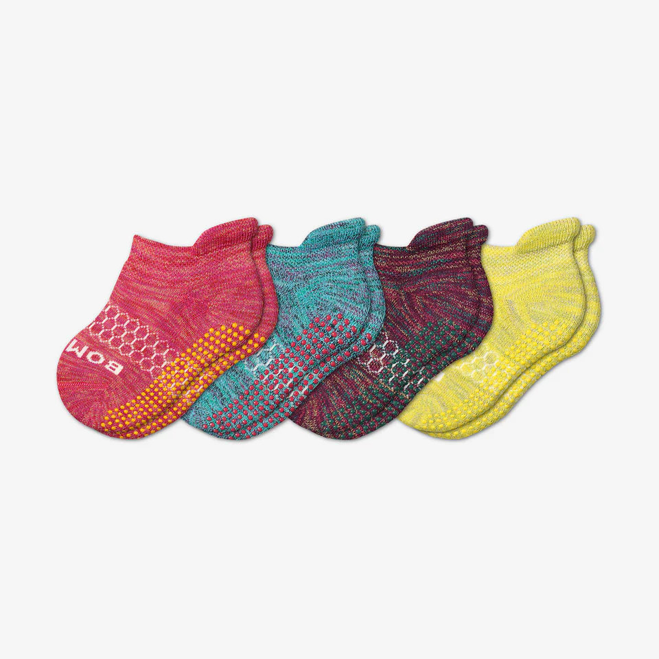 Toddler Space Dye Gripper Ankle Sock 4-Pack | Bombas