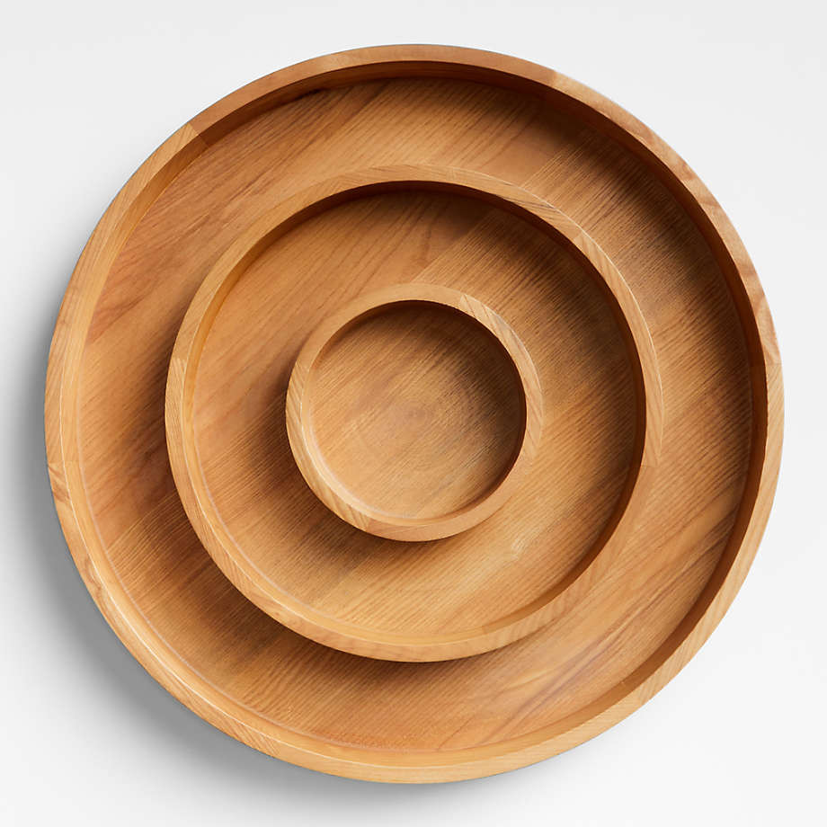 Large Divided Wooden Serving Tray by Molly Baz + Reviews | Crate & Barrel | Crate & Barrel